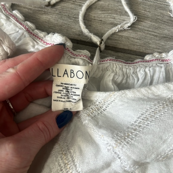 Billabong Striped Cropped Top Small GUC - Picture 4 of 8